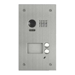 Panou video color de apel exterior, cu conexiune pe 2 fire, camera WIDE ANGLE 105°, pentru doi abonati
