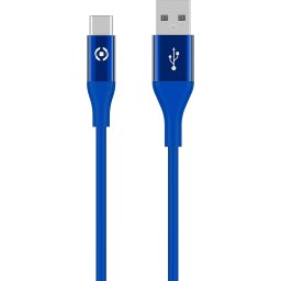 Cablu de date Celly, USB Type-C, 1m, Albastru