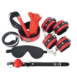 Set Bondage Experience 7 pcs Rosu