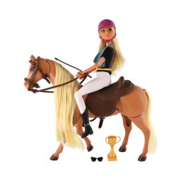 Set cal de pieptănat cu păpușă și accesorii