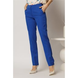Pantaloni dama conici office albastri