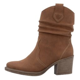 Cizme dama, maro, casual, piele ecologica, scurte, cu toc, Rieker Y1284-24-Maro (Marime: 40)
