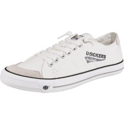 Dockers by Gerli Sneaker low alb kitt / gri / negru / alb