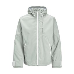 JACK & JONES Geacă de primăvară-toamnă 'Flit' verde pastel / alb