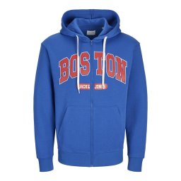 JACK & JONES Hanorac 'Bradley' albastru / roșu / alb