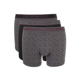 Emporio Armani Boxeri gri / mov zmeură / negru amestecat