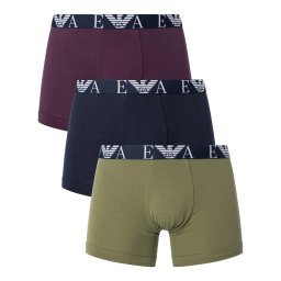 Emporio Armani Boxeri oliv / roșu vin / negru / alb