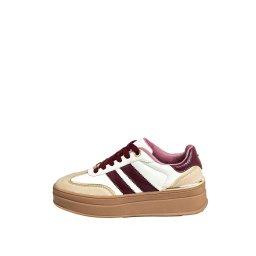 Lipsy Sneaker low bej / roșu burgundy / alb