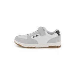 BOSS Pantofi sport 'TRAINERS' gri / alb