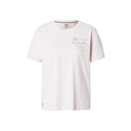 Superdry & Co Tricou gri deschis / roz pastel