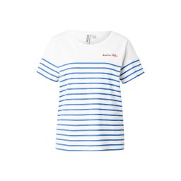 PIECES Tricou 'PCAMIA' albastru / roșu / alb