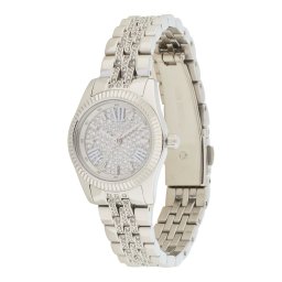 MICHAEL Michael Kors Ceas analogic 'LEXINGTON' argintiu / transparent