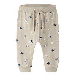 NAME IT Pantaloni 'NBMVROELS' bej / bleumarin / albastru deschis / alb