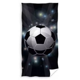 Prosop de plaj cu model de minge de fotbal - 70 x 140 cm