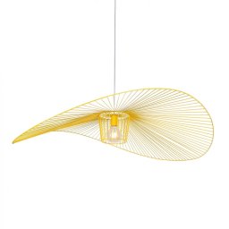 Pendul design palarie Kapelusz, 1xE27, D115cm, H100cm, metal galben