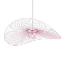 Pendul design palarie Kapelusz, 1xE27, D115cm, H100cm, metal roz