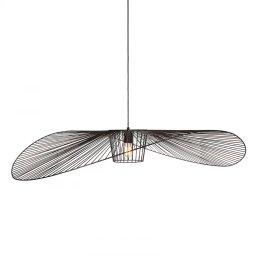 Pendul design palarie Kapelusz, 1xE27, D115cm, H100cm, metal negru