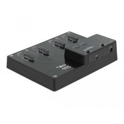 HDD Rack DELOCK M.2 Docking station pentru 4xM.2 NVMe PCIe SSD cu functie de clonare , negru