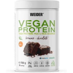 Proteina Vegana Premium cu Vitamina B12 Activa - Weider - 750 grame, Prajitura Ciocolata