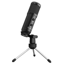 LORGAR Profesional Audio Cu condensator USB mikrofon negru