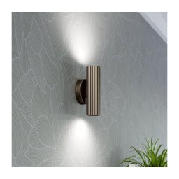 Eglo 902036 - Aplică de perete PORTILLO 2xGU10/5W/230V maro