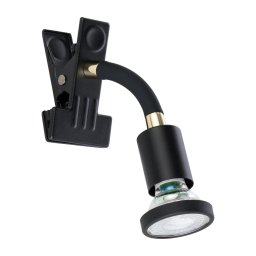 Eglo 300914 - Lampă LED cu clemă PARRINI 1xGU10/4,5W/230V neagră