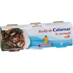Set 3 x Calamar in Suc Propriu, Vigilante, 3 x 80 g