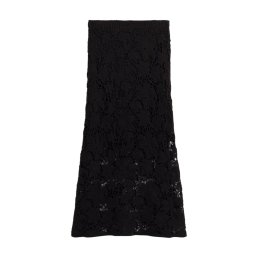 TED BAKER Fusta Aphria Crochet Knit Midi Flared 284535 black