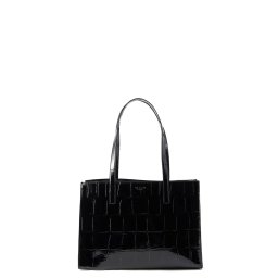 TED BAKER Geantă Welona Croc Effect Elongated Icon 282818 black