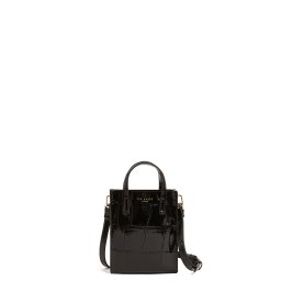 TED BAKER Geantă mică Viienna Croc Effect Mini Icon 283928 black