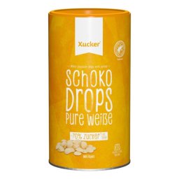 Xucker White Chocolate Drops 200 g ciocolată albă