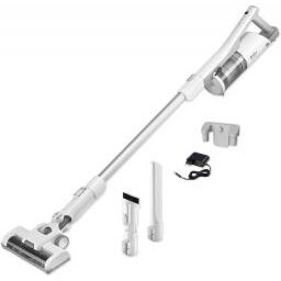 Aspirator Aspirator Amica Aura VM 7050, Baterie Li-Ion, Vertical 2 in 1, 150 W, Iluminare LED perie, Alb