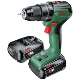 Bosch cordless impact drill UniversalImpact 18V-60 (green/black, 2x Li-ion battery 2.0Ah, case, POWER FOR ALL ALLIANCE)