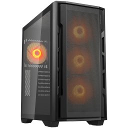 Carcasa Uniface RGB Middle Tower Fara sursa ATX,E-ATX,mATX,mITX,SSI-CEB Black
