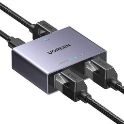 SPLITTER RETEA NW301 1 la 2 Gigabit 1000 Mbit/s, USB power, pana la 100m, negru
