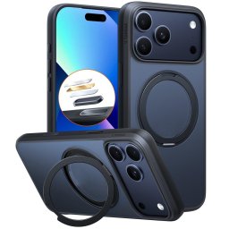 Husa Torras Ostand Pro MagSafe - Husă telefon - compatibil cu Apple iPhone 17 Pro Max - MagSafe, Kickstand / Suport - culoare Negru