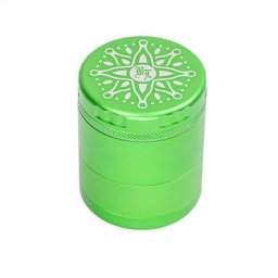 Black Leaf Grinder Flower Wave Pattern fara dinti verde 5 Parti Ø50mm