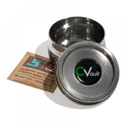C Vault Borcan otel Stash Twist Fresh si Depozitare 14g + Umidificator Boveda 62% RH 8g