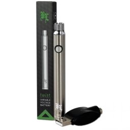 Baterie Vape Pen Black Leaf Twist cu Preheat 4x Control voltaj pt Cartus 510 pod