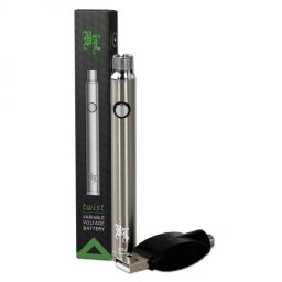 Black Leaf Twist Baterie Vape Pen cu Preheat 4x Control voltaj pt Cartus 510 pod
