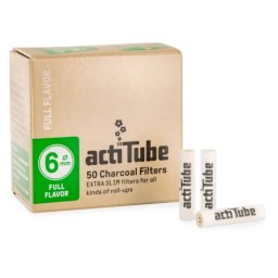 actiTube Filtre cu carbune activ Full Flavor GOLD Extra Slim 6mm x50