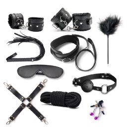 Set BDSM Cross Selection 10 pcs Black