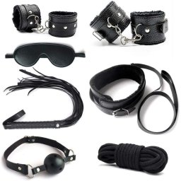 Set accesorii fetish Play Hard 7pcs Black