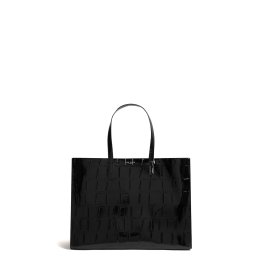 TED BAKER Geantă Vivvien Croc Effect Extra Large Icon 283930 black