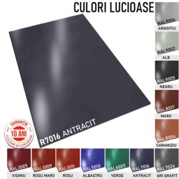 Rulou Tabla Lisa Vopsita Lucios 1250 x 0.50 mm 200 metri