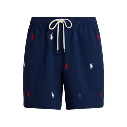 Polo Ralph Lauren Șorturi de baie 'Traveler' bleumarin / roșu / alb