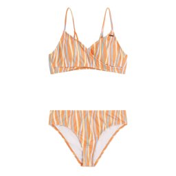 O'NEILL Costum de baie două piese albastru fumuriu / galben deschis / portocaliu caisă / alb