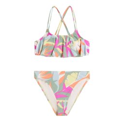 O'NEILL Costum de baie două piese 'O'neill Tropics' azuriu / galben deschis / roz