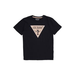 GUESS Tricou bej / albastru noapte