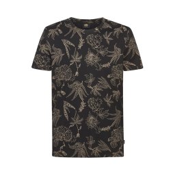 Petrol Industries Tricou bej / negru